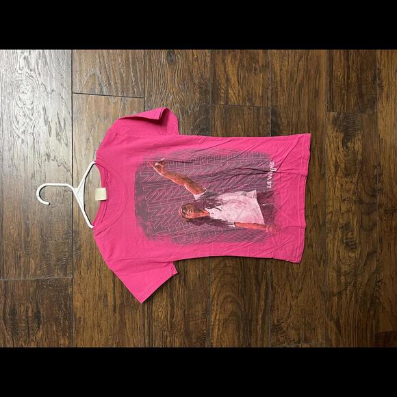 Bay Island Tops - Lil Wayne Juniors Tee - Lil Wayne Pink T-shirt Womens - M